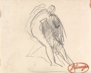Figuur die een flauwvallende figuur ondersteunt door George Romney